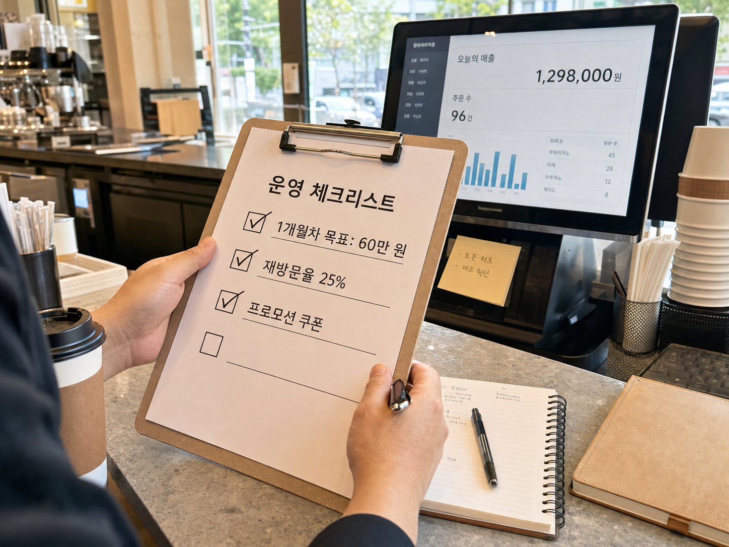 커피 프랜차이즈 첫 3개월 매출 안정화 체크리스트