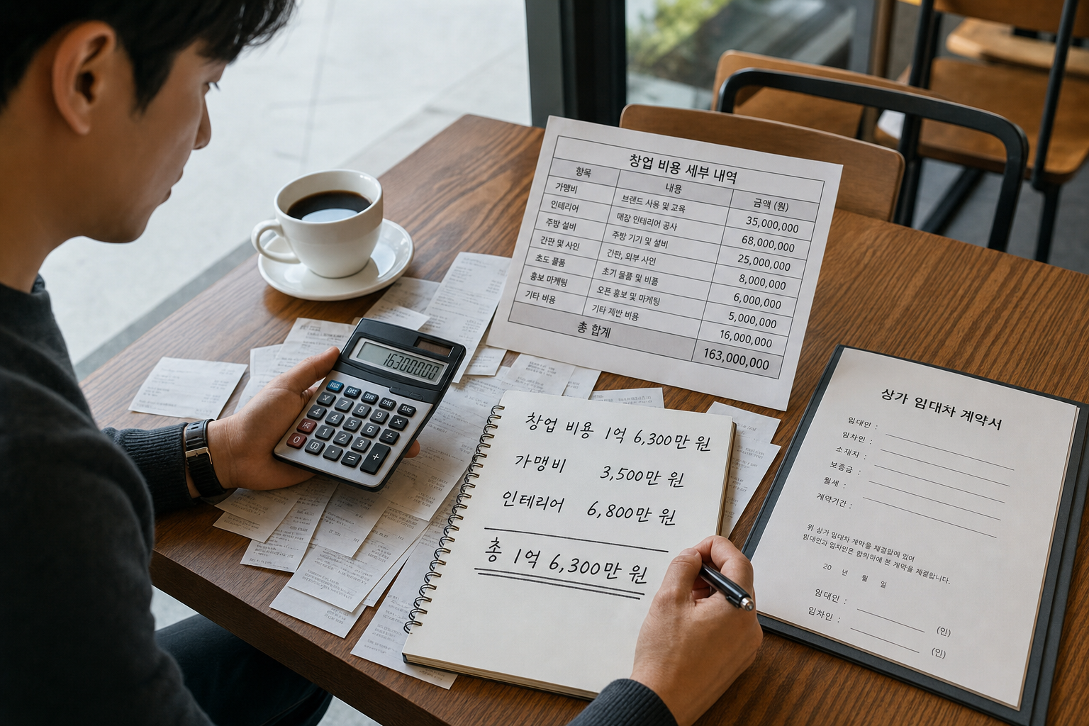 커피 프랜차이즈 가맹점 모집 조건과 본사 지원 내용