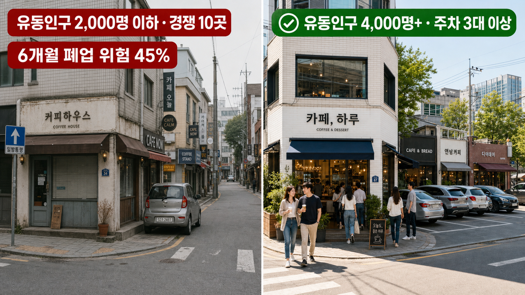 커피숍 입지 선정: 커피 프랜차이즈 상권 분석 시 피해야 할 입지 5가지