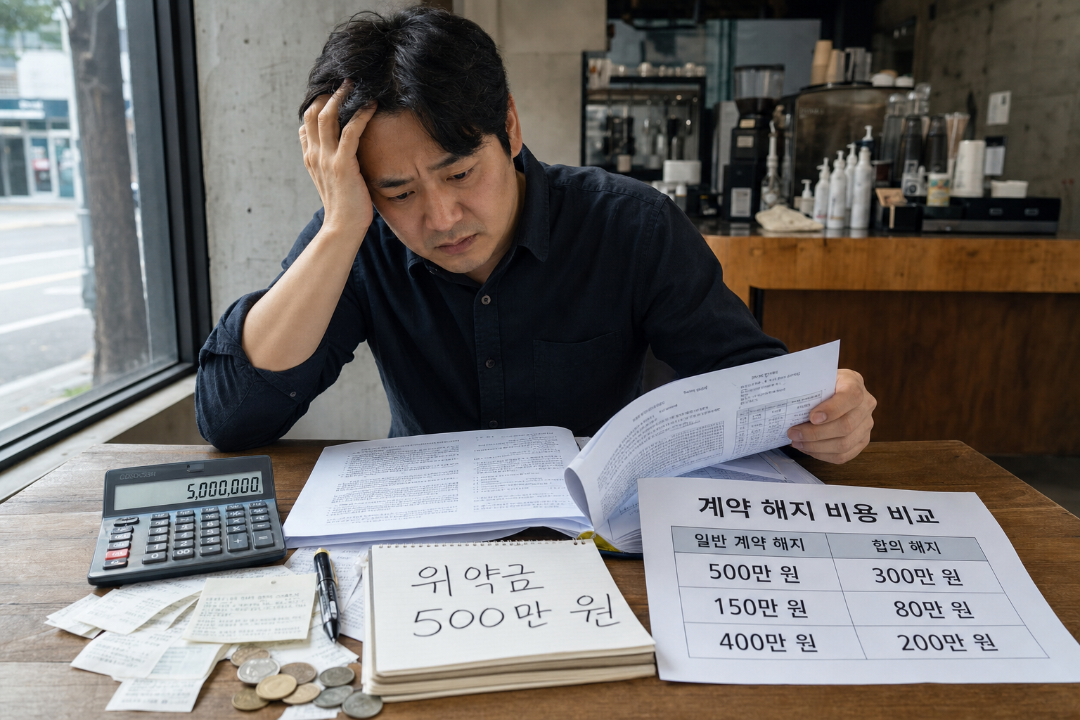 커피 프랜차이즈 계약 해지 시 위약금 기준 FAQ