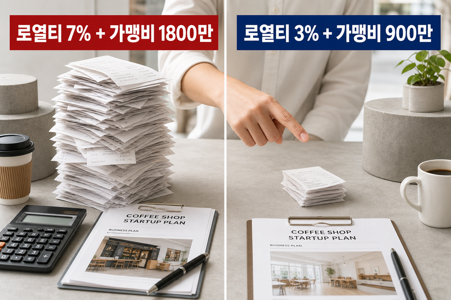 프랜차이즈 수익률로 보는 커피 프랜차이즈 로열티와 가맹비 현실 부담 비교