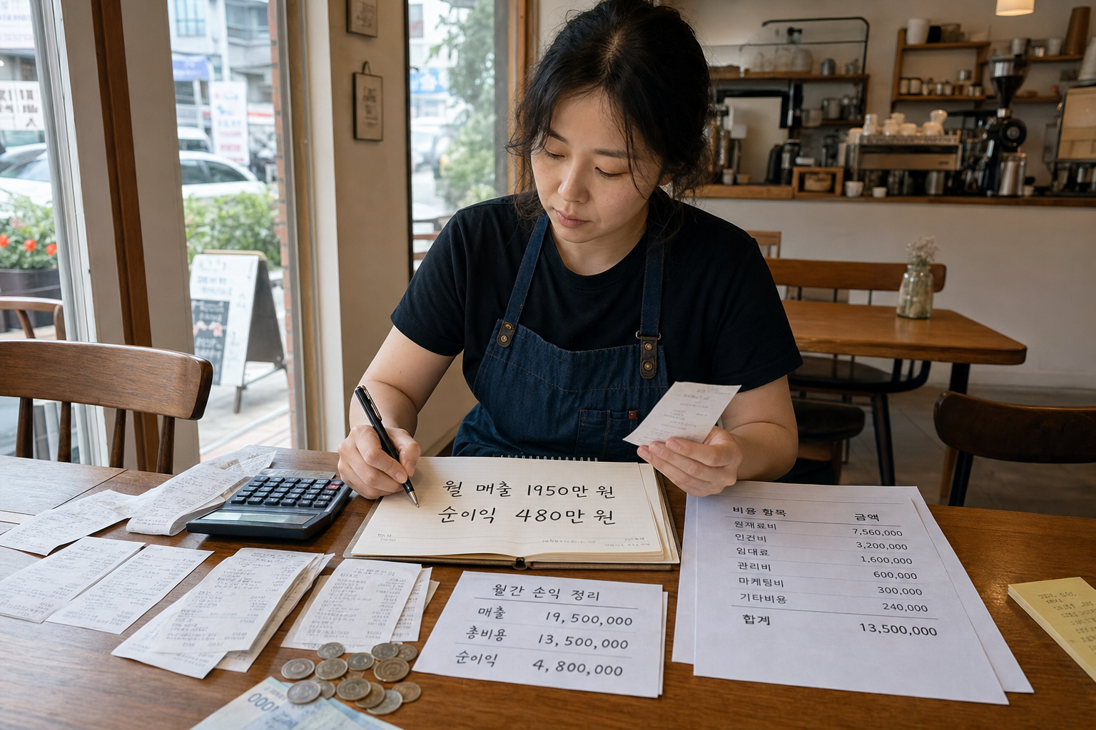 커피 프랜차이즈 후기 로 본 실제 점주 월 순수익 사례