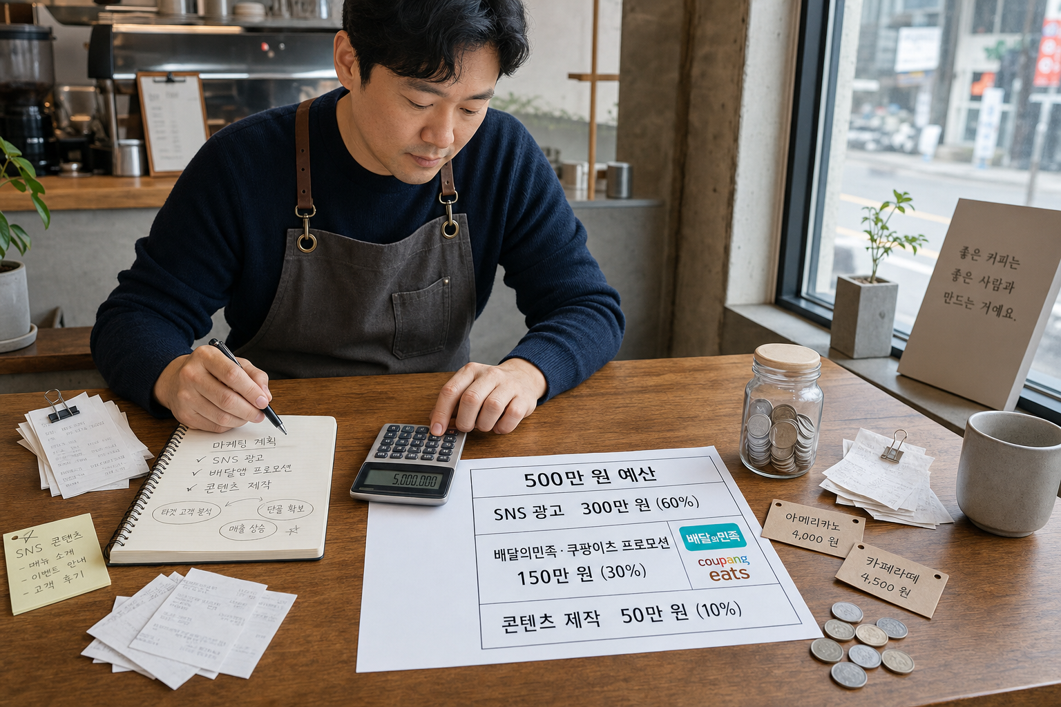 커피 프랜차이즈 마케팅 전략: 500만 원 예산 활용법