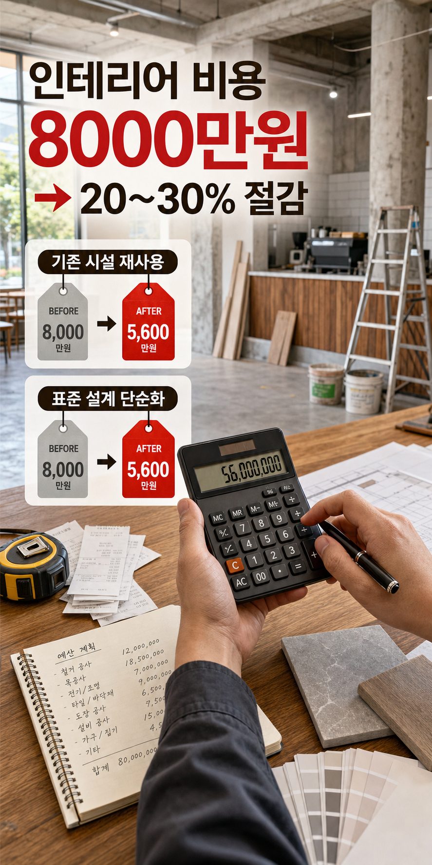 커피 프랜차이즈 인테리어 비용 절감 실전 방법 5가지