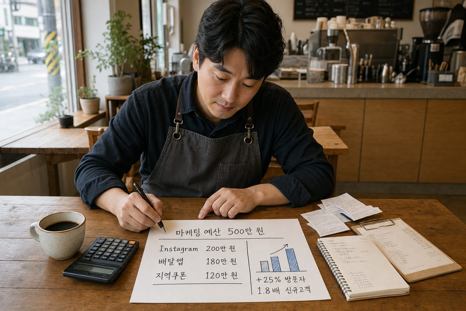 커피 프랜차이즈 500만 원 마케팅 전략