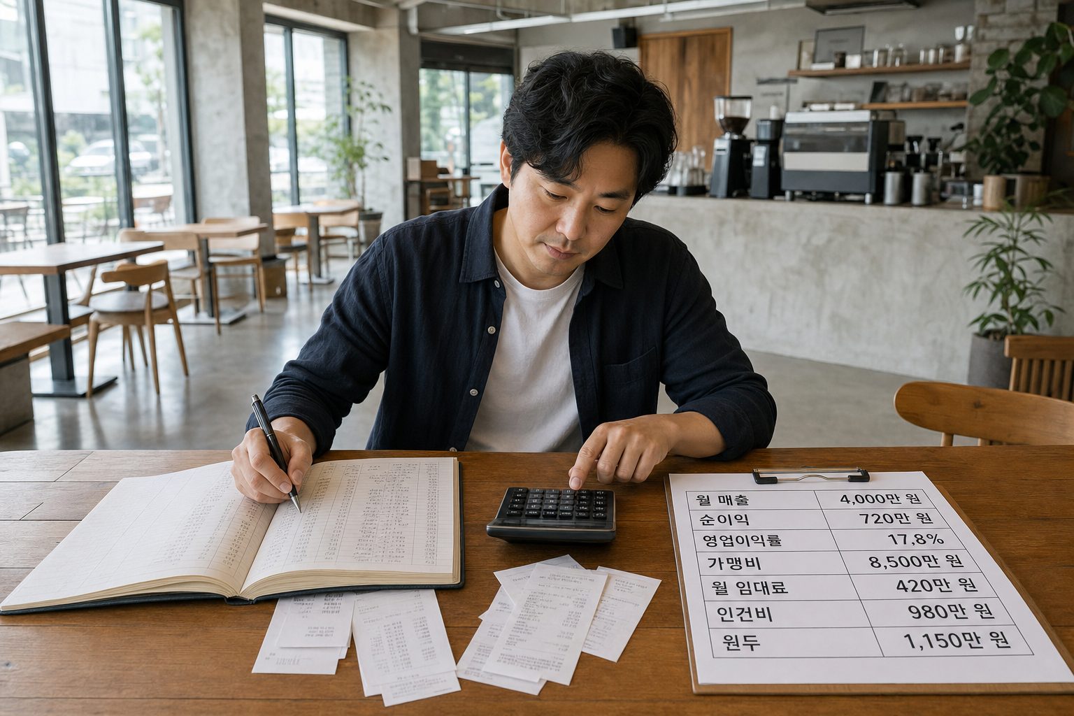 커피 프랜차이즈 수익률 실제 점주 사례로 분석하기