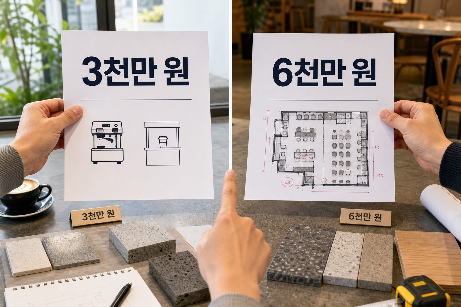 2025년 커피 프랜차이즈 초기 투자금 비교 방법