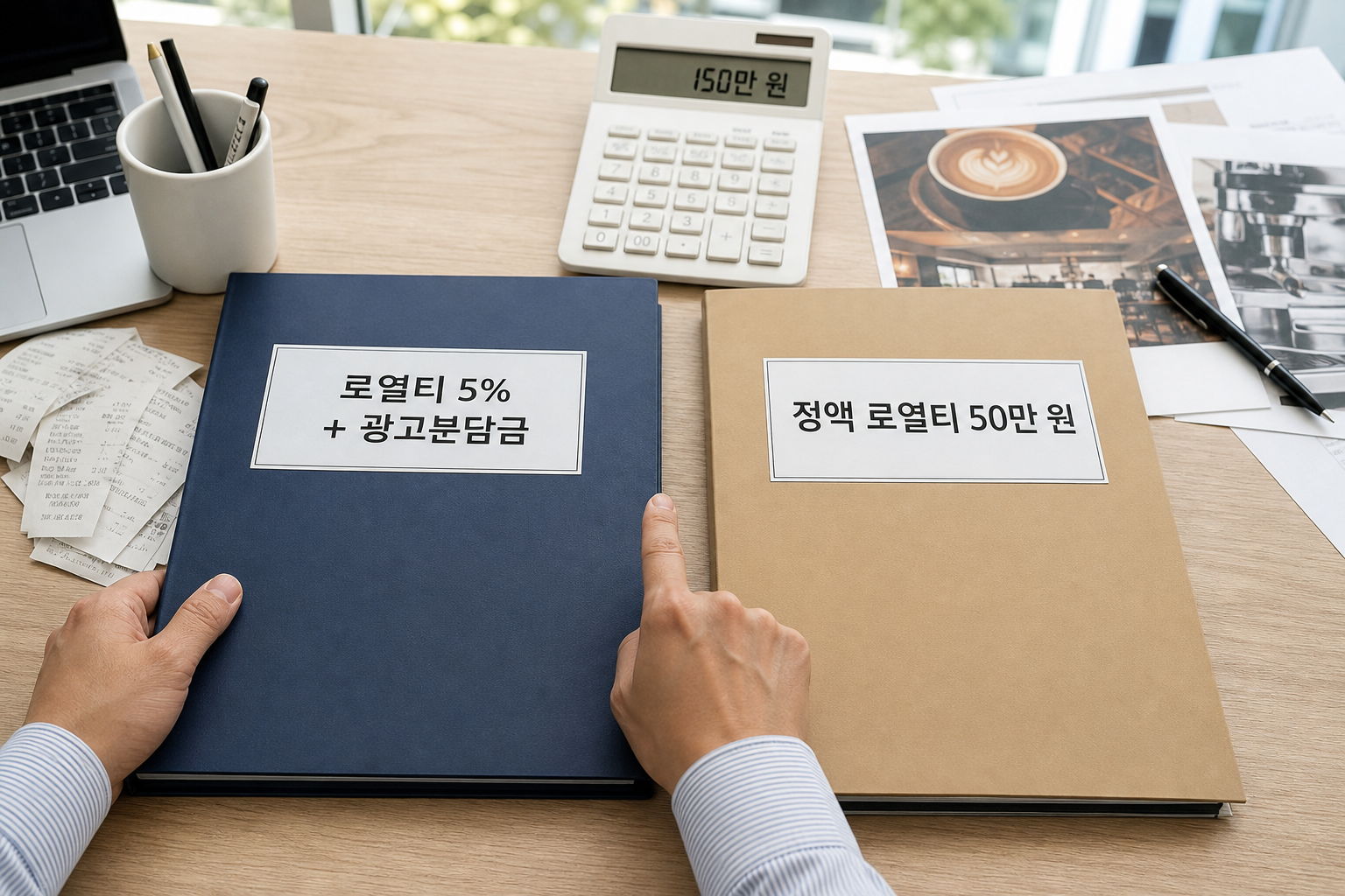 커피 프랜차이즈 로열티와 가맹비 현실 비교