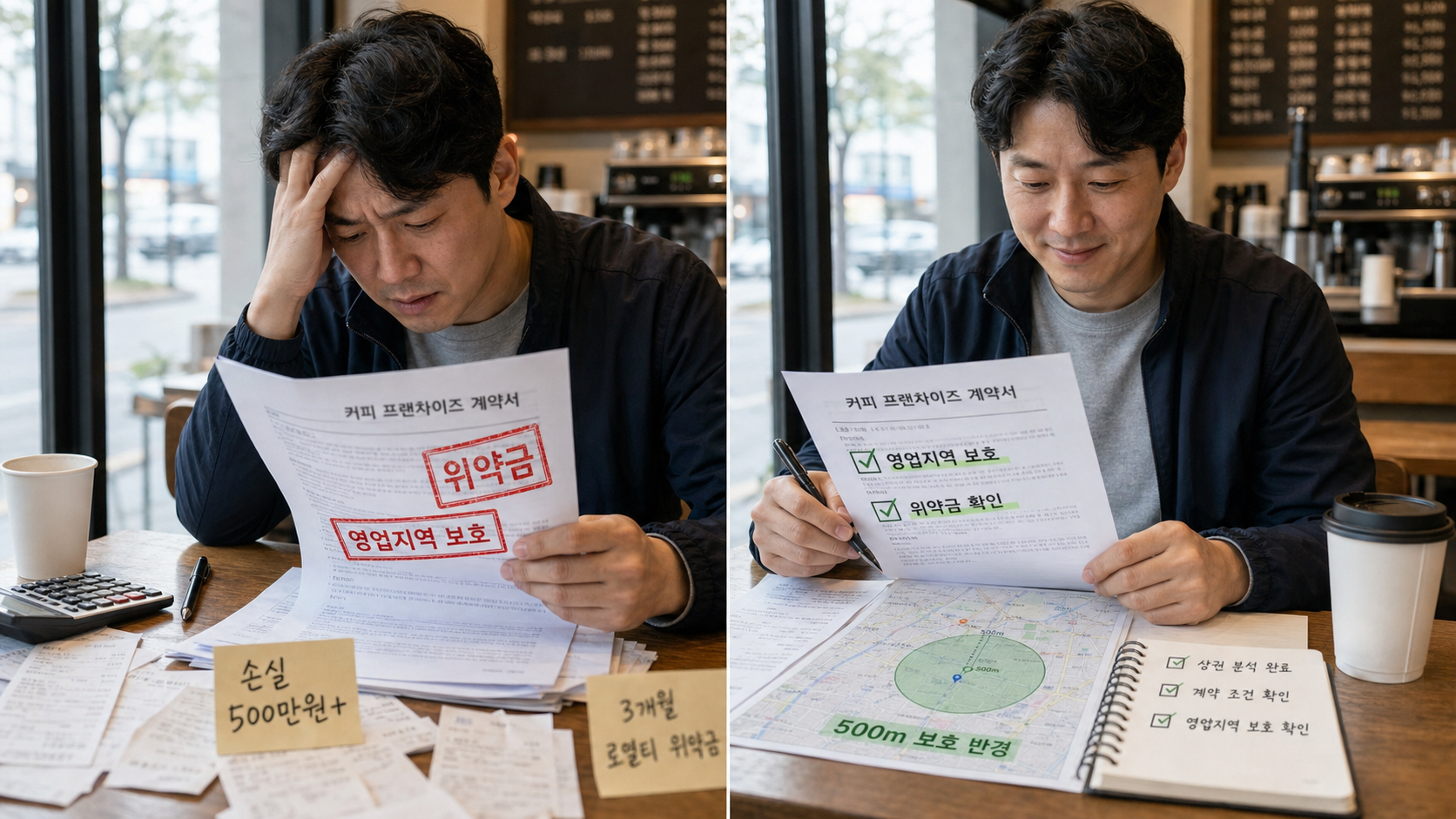 커피 프랜차이즈 계약서 검토 시 놓치기 쉬운 항목