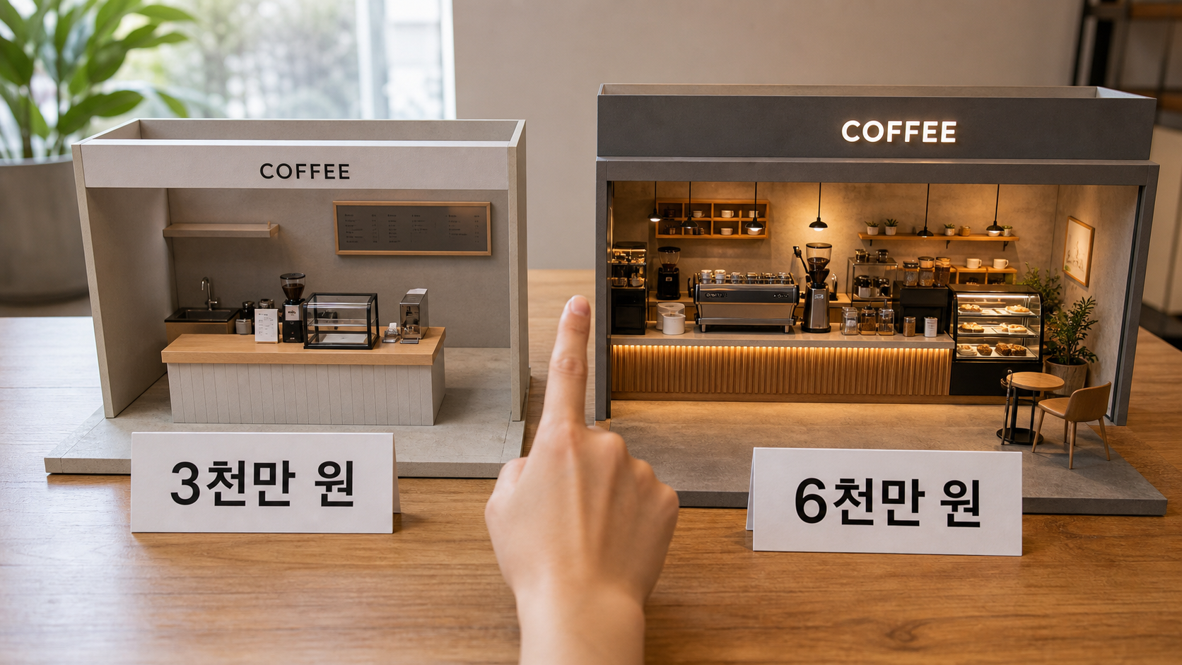 커피숍 개업 비용 3천만 원 vs 6천만 원 실제 차이