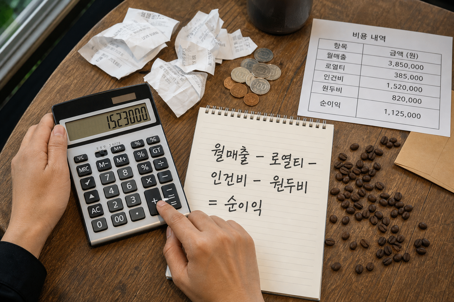 프랜차이즈 수익률 계산 시 빼야 할 비용 항목