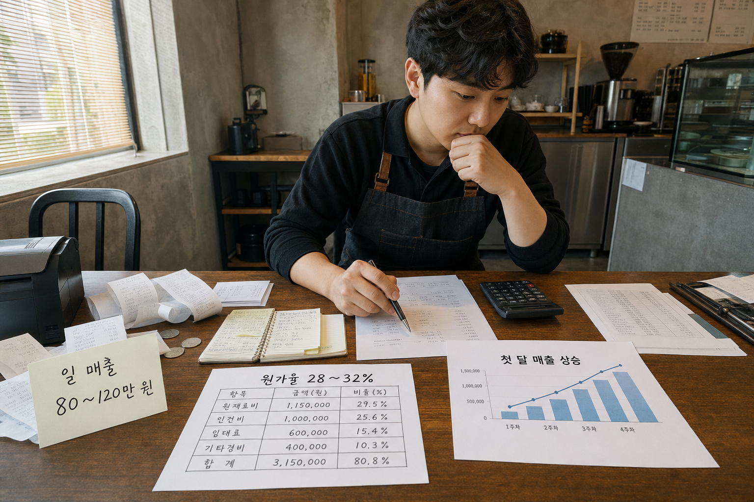 커피 프랜차이즈 창업 후 첫 3개월 매출 관리 체크리스트와 매장 운영 팁